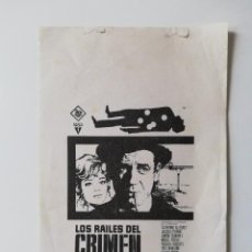 Cinema: CLICHÉS DE PRENSA 14 X 22 CM LOS RALES DEL CRIMEN. Lote 342969568
