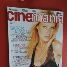 Cine: CINEMANÍA Nº 42- MARZO 1999 - GWYNETH PALTROW - ARIADNA GIL, SUSAN SARANDON. Lote 343395703