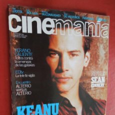 Cine: CINEMANÍA Nº 45- JUNIO 1999. KEANU REEVES DIOS CIBERNETICO- SEAN CONNERY. Lote 343396668