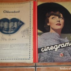 Cinema: CINEGRAMAS Nº 42, 1935, ADRIENNE AMES, ESTHER RALSTON, GINGER ROGERS, CARLOS GARDEL, MIRNA LOY,