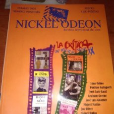 Cine: NICKEL ODEON-REVISTA DE CINE-N-23-VERANO-2001-J.L.GARCI-F TRUFFAUT-...... Lote 352862174