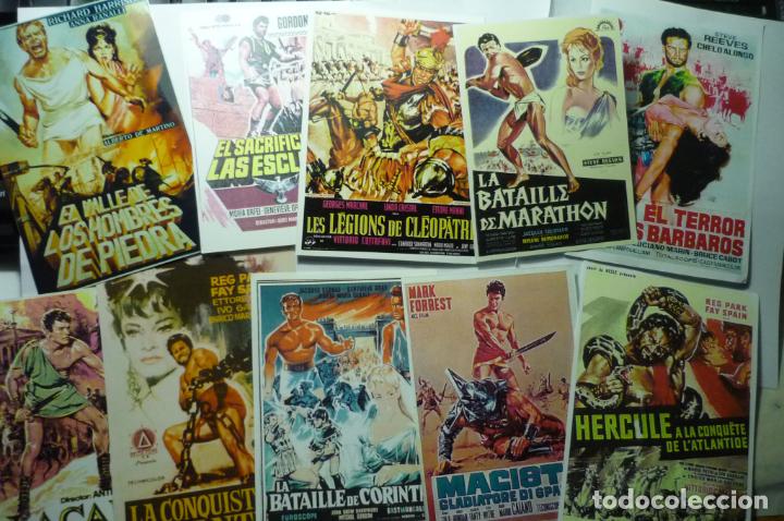 Cin&eacute;ma: lote reproducc.peplums foto y papel espa&ntilde;olas y extranjeras