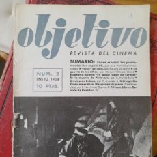 Cine: CINE. OBJETIVO, REVISTA DE CINEMA, NUM. 2 ENERO 1954, PERFECTO ESTADO. MUY RARA.. Lote 354819833