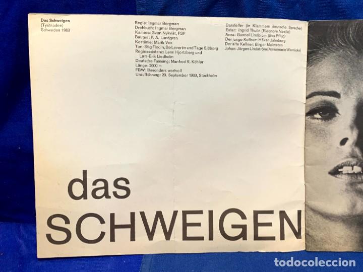 Cine: IGMAR BERGMAN DAS SCHWEIGEN 20X23CMS - Foto 2