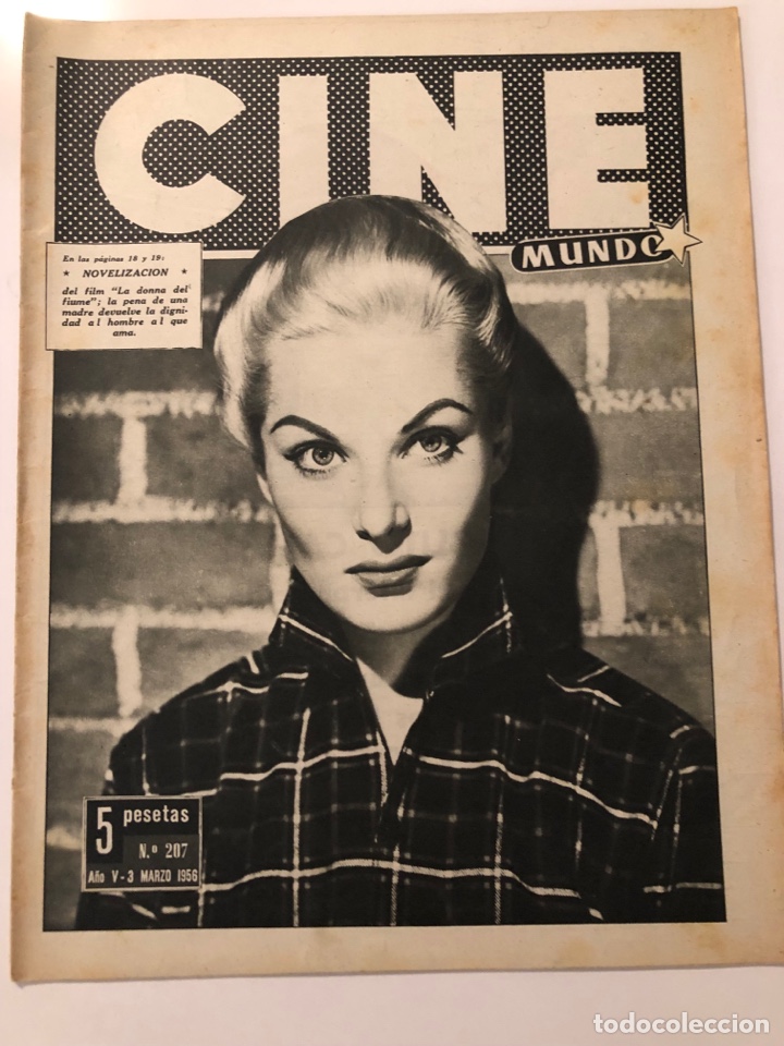 Cine: Revista cine mundo 1956 Belinda lee pablito calvo josefina guell ingrid bergman