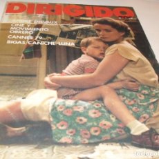 Cine: DIRIGIDO POR Nº65,AÑO 1972.LA MEJOR REVISTA DE CINE.DE KIOSKO,ESPECIAL ANDRE DELVAUX.. Lote 360368775