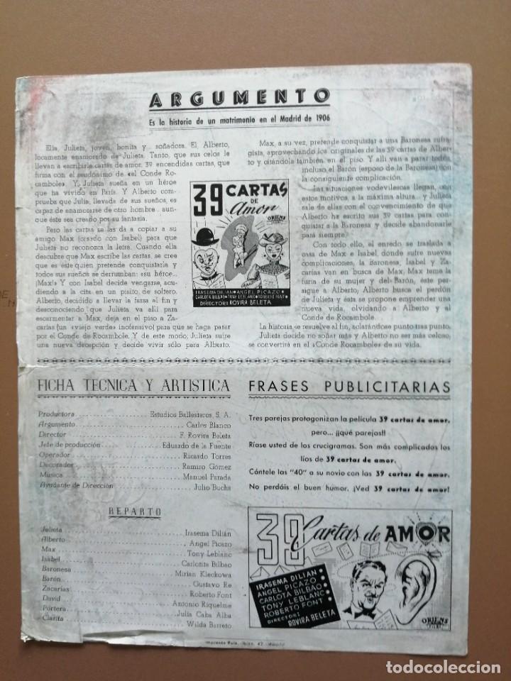 Cine: 39 CARTAS DE AMOR - Foto 2