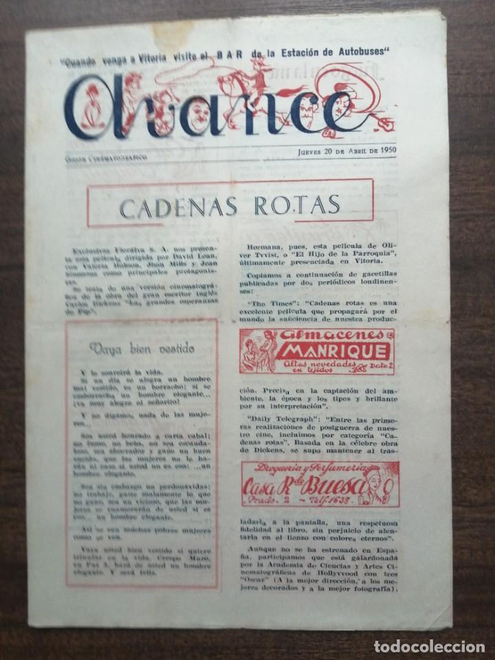 Kino: CHANCE - Gui&oacute;n Cinematogr&aacute;fico- 20-04-1950