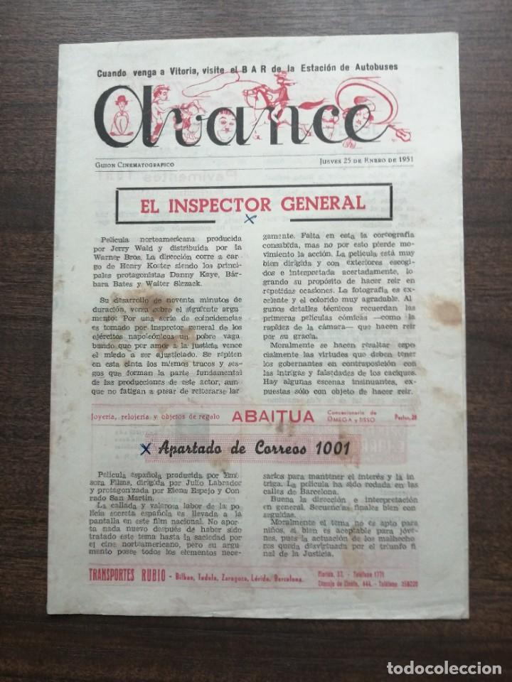 Kino: CHANCE - Gui&oacute;n Cinematogr&aacute;fico- 25-01-1951