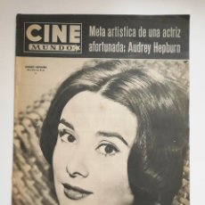 Cinema: ANTIGUA REVISTA / OLD MAGAZINE: CINE MUNDO. Nº327, 21 JUNIO 1958. AUDREY HEPBURN EN PORTADA. Lote 361511715