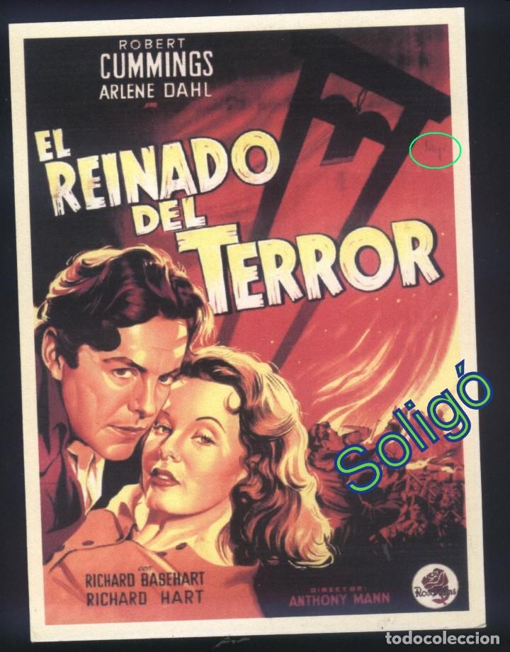 Cine: Q-02367- EL REINADO DEL TERROR (Reign of Terror) (SOLIG&Oacute;) COPIA CARTEL FORMATO FOLLETO MANO