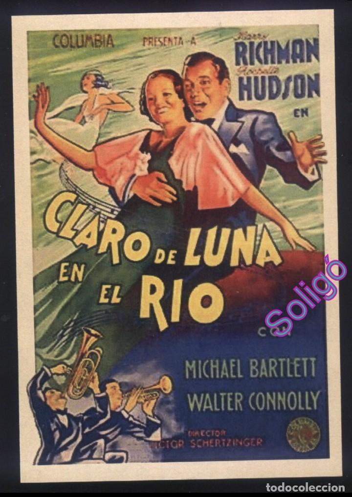 Cine: Q-07883- CLARO DE LUNA EN EL RIO (The Music Goes 'Round) (POSIBLE SOLIG&Oacute;) COPIA FORMATO FOLLETO MANO