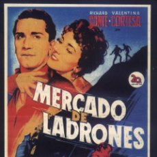 Cine: Q-10499- MERCADO DE LADRONES (SOLIGÓ) (RECORTE PRENSA 10X14) RICHARD CONTE - VALENTINA CORTESE. Lote 363720220
