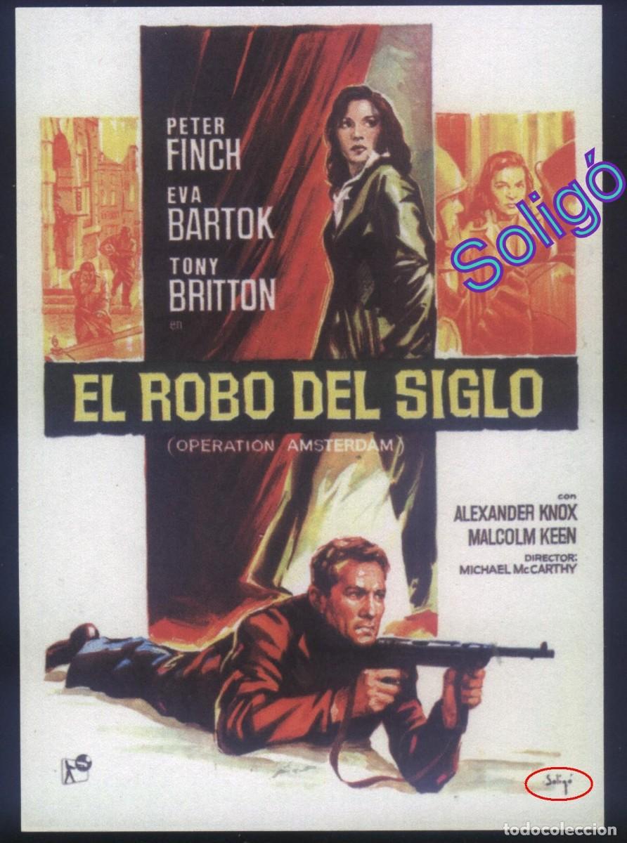 Cine: Q-00558- EL ROBO DEL SIGLO (Operation Amsterdam) (SOLIG&Oacute;) COPIA CARTEL FORMATO FOLLETO MANO