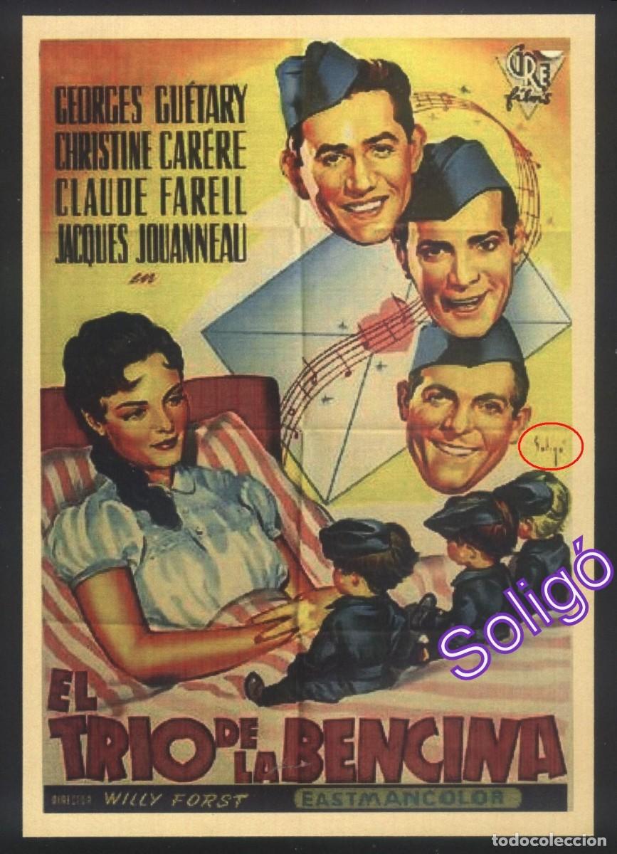 Cine: Q-00905- EL TR&Iacute;O DE LA BENCINA (Le chemin du paradis) (SOLIG&Oacute;) COPIA CARTEL FORMATO FOLLETO MANO
