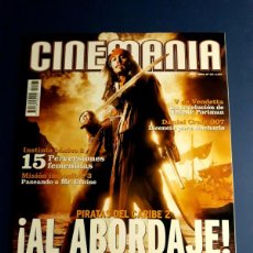 Cine: CINEMANIA Nº127 PIRATAS DEL CARIBE AÑO 2006 EXCELENTE ESTADO. Lote 365869886