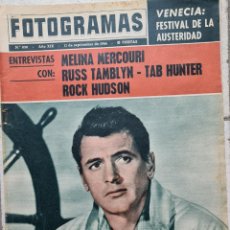 Cine: REVISTA FOTOGRAMAS Nº 830 - 11 SEPTIEMBRE 1964 ROCK HUDSON - TAB HUNTER - MELINA MERCURI CLIFF. Lote 365900521