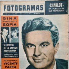 Cine: REVISTA FOTOGRAMAS Nº 833 - 2 OCTUBRE 1964 JIM MITCHUM - VICENTE PARRA - GINA LOLLOBRIGIDA. Lote 365901141