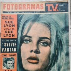 Cine: REVISTA FOTOGRAMAS Nº 817 - 12 JUNIO 1964 SUE LYON - SYLVIE VARTAN - ROD TAYLOR - GINA LOLLOBRIGIDA. Lote 365905601