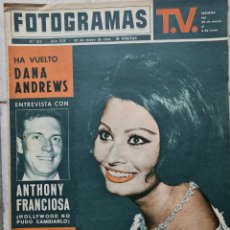 Cine: REVISTA FOTOGRAMAS Nº 815 - 29 MAYO 1964 SOPHIA LOREN DANA ANDREWS ANTHONY FRANCIOSA. Lote 365906176