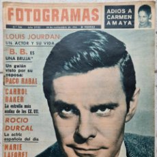 Cine: REVISTA FOTOGRAMAS Nº 782 - 22 NOVIEMBRE 1963 CARMEN AMAYA LOUIS JOURDAN ROCIO DURAL CARROLL BAKER. Lote 365945496