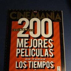 Cine: CINEMANIA Nº 200 ESPECIAL 200 MEJORE PELÍCULAS DE TODOS LOS TIEMPOS AÑO 2012 EXCELENTE ESTADO. Lote 366285986