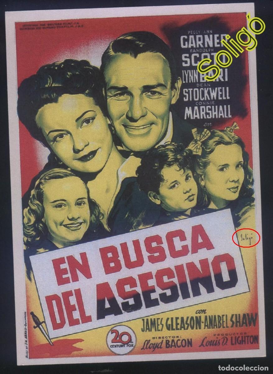 Cine: Q-01239- EN BUSCA DEL ASESINO (Home, Sweet Homicide) (SOLIG&Oacute;) COPIA CARTEL FORMATO FOLLETO MANO