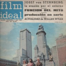 Cine: FILM IDEAL Nº 165. ABRIL 1965. JOSEF VON STERNBERG, FUNCIÓN DEL MITO, WILLIAM WYLER. Lote 366676361