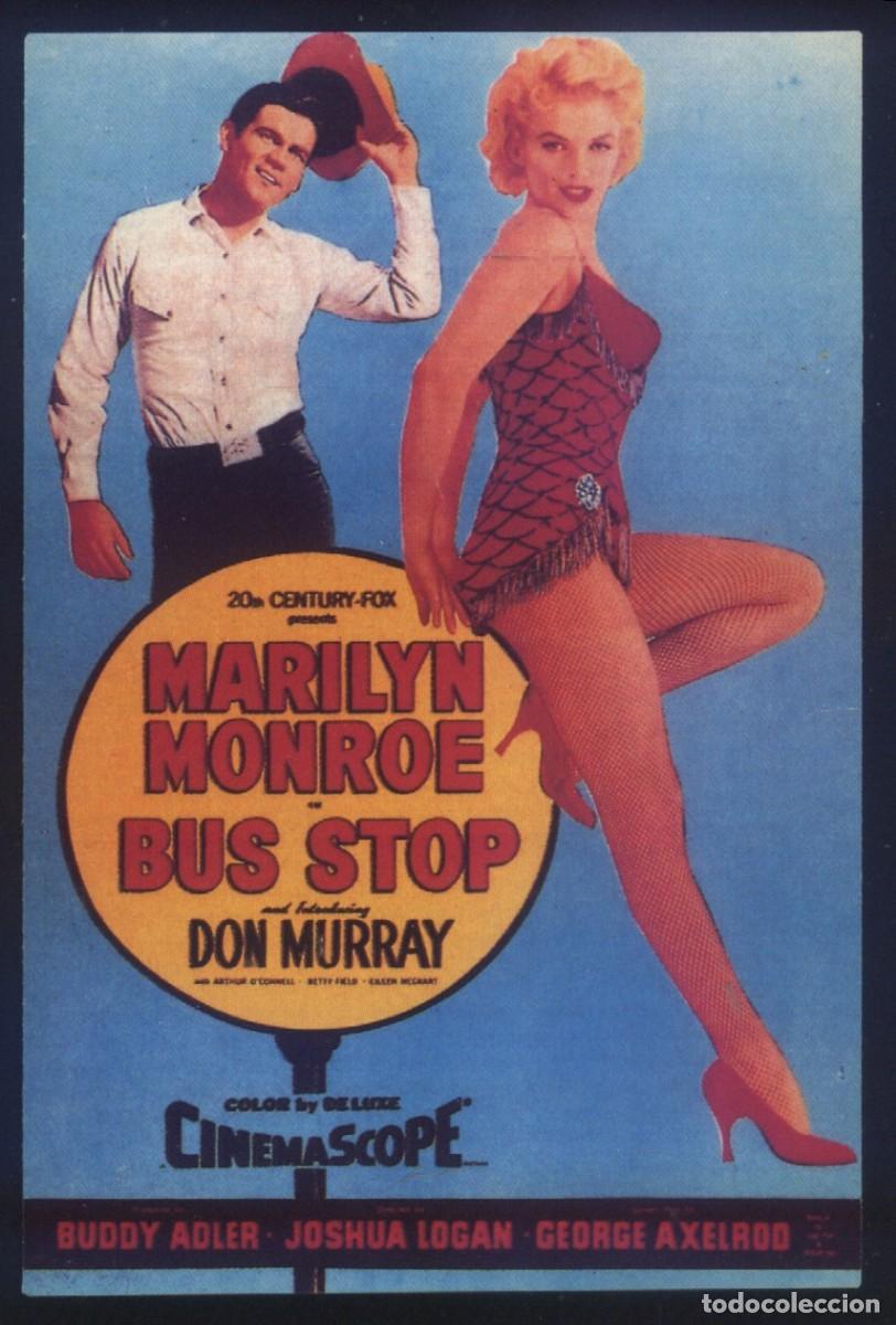 Cine: Q-10550- BUS STOP (FICHA T&Eacute;CNICA) Marilyn Monroe - Don Murray - Arthur O'Connell - Betty Field