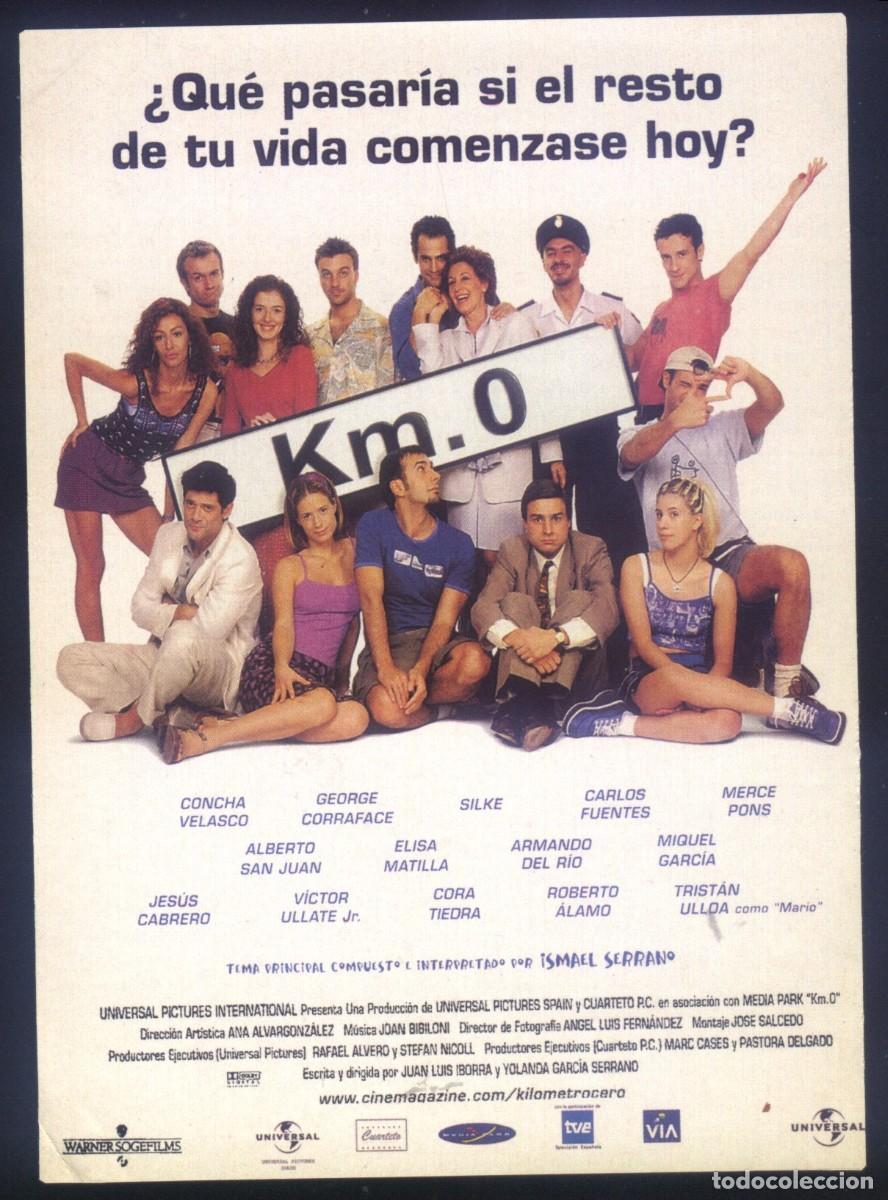 Cine: Q-10564- Km. 0 (FICHA T&Eacute;CNICA) Concha Velasco - Georges Corraface - Carlos Fuentes