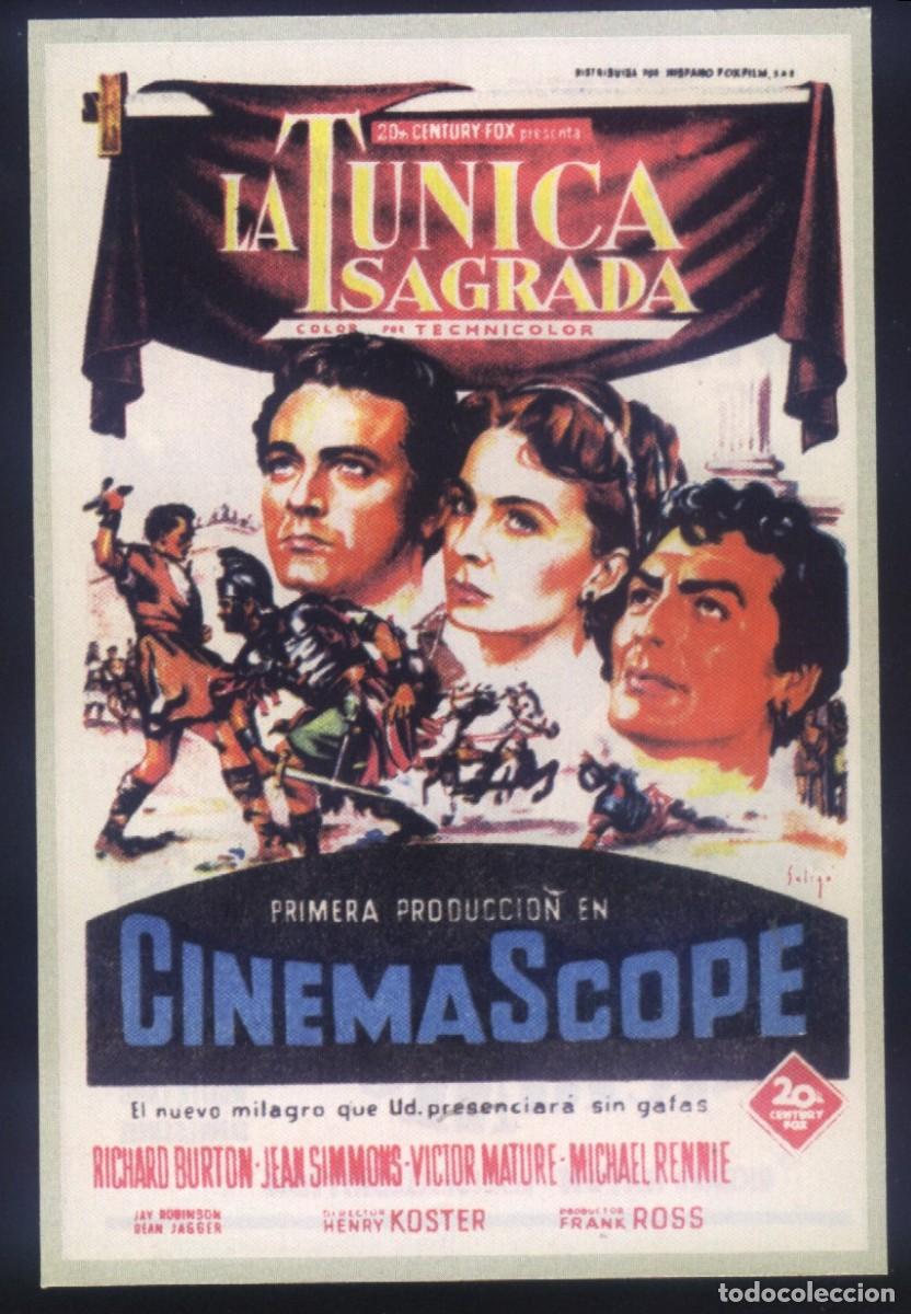 Cine: Q-10634- LA TUNICA SAGRADA (The Robe) (SOLIG&Oacute;) (RECORTE PRENSA 9x13) Richard Burton - Jean Simmons