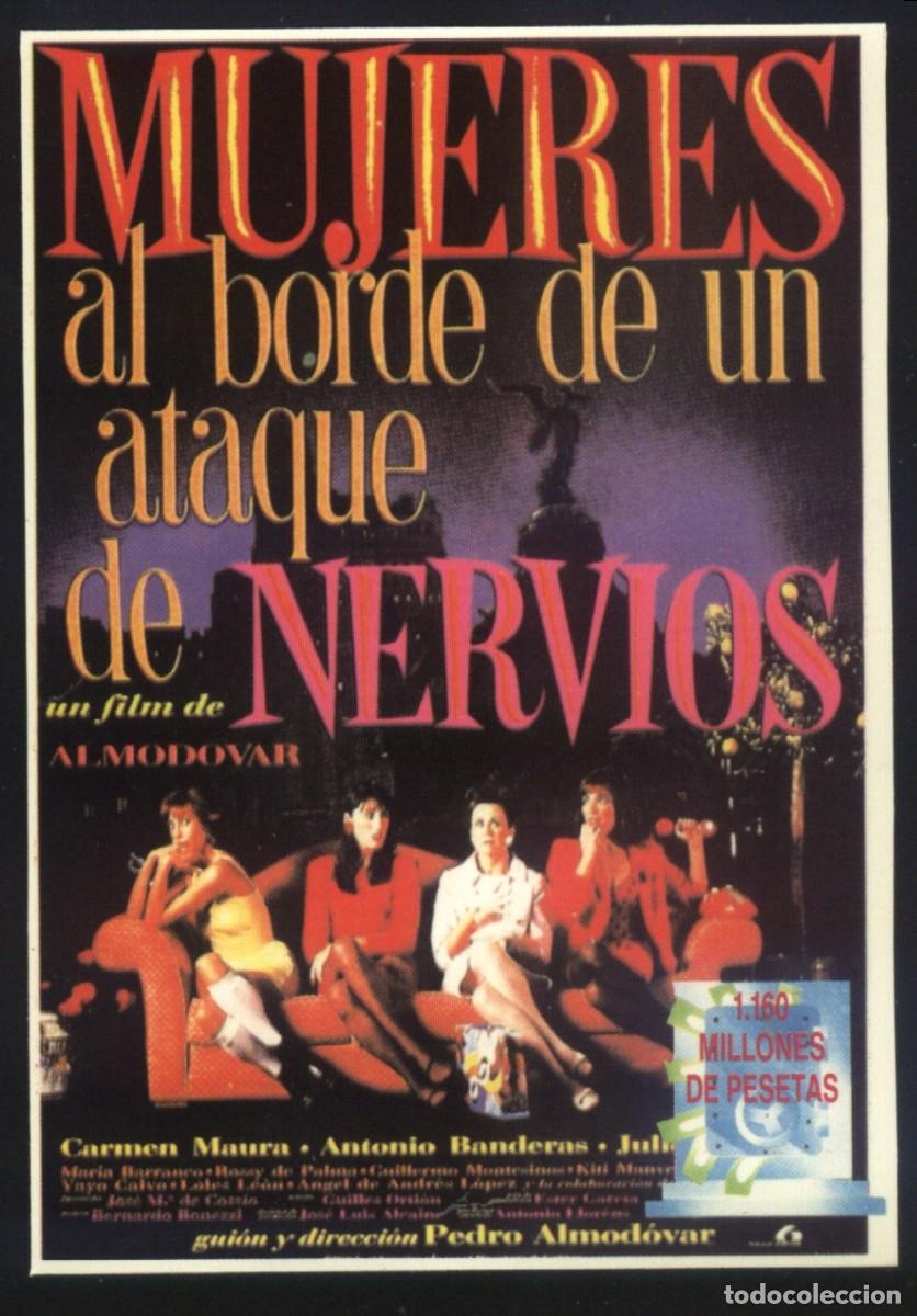 Cine: Q-10641- MUJERES AL BORDE DE UN ATAQUE DE NERVIOS (FICHA T&Eacute;CNICA) Carmen Maura - Antonio Banderas