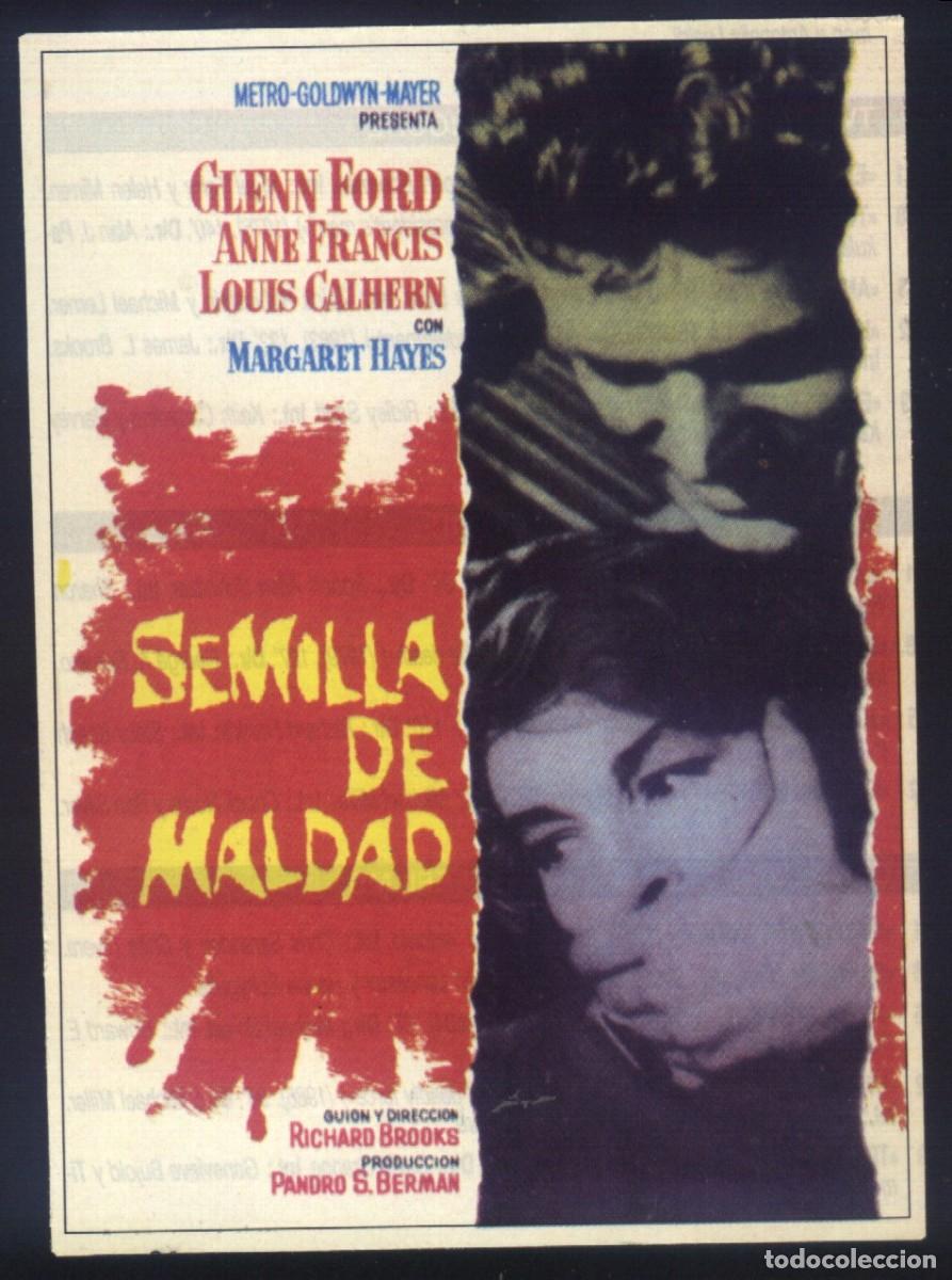 Cine: Q-10687- SEMILLA DE MALDAD (The Blackboard Jungle) (RECORTE PRENSA 10x14) Glenn Ford