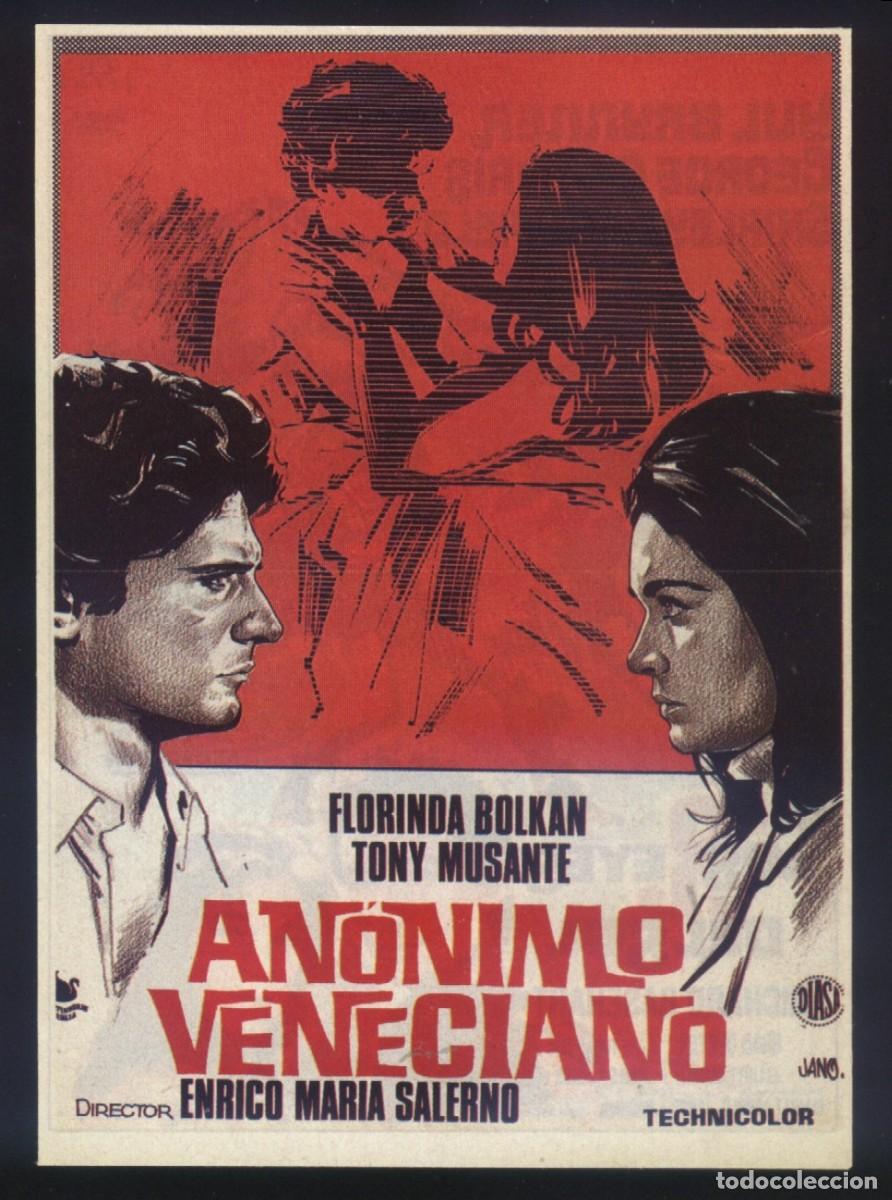 Kino: Q-10690- An&oacute;nimo veneciano (Anonimo veneziano) (RECORTE PRENSA 10x14) Florinda Bolkan - Tony Musante