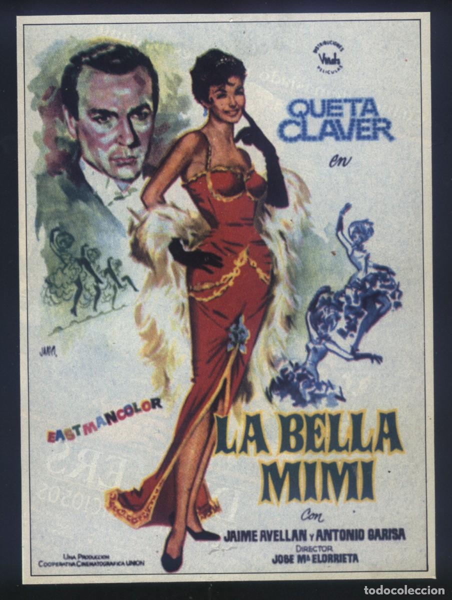 Kino: Q-10702- LA BELLA MIMI (RECORTE PRENSA 10x14) Queta Claver - Jaime Avell&aacute;n - Antonio Garisa