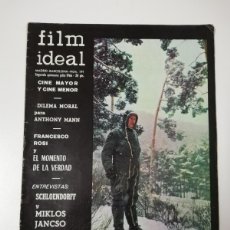 Cinema: REVISTA FILM IDEAL ANTHONY MANN, FRANCESCO ROSI, SCHLOENDORFF,MIKLOS JANCSO. Lote 376689074