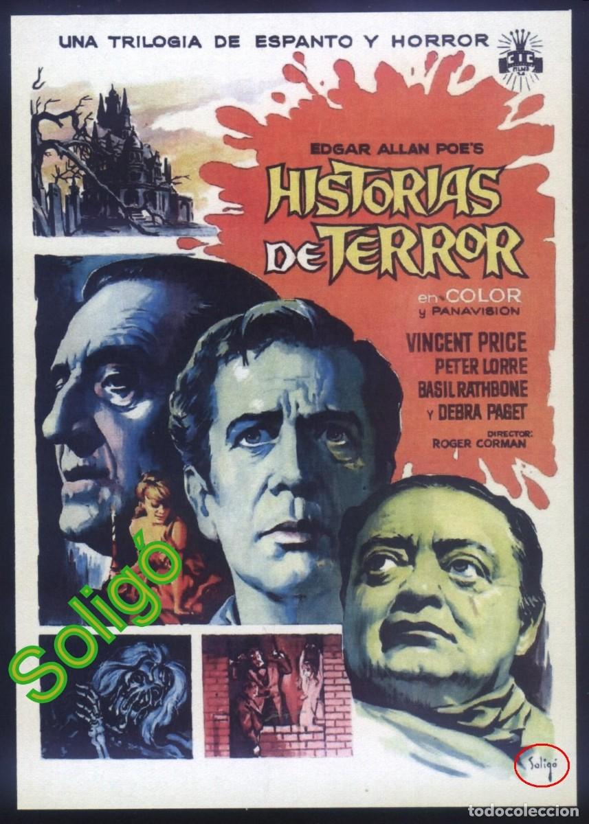 Cine: Q-02381- HISTORIAS DE TERROR (Tales of Terror) (SOLIG&Oacute;) (COPIA EN FORMATO FOLLETO) Vincent Price