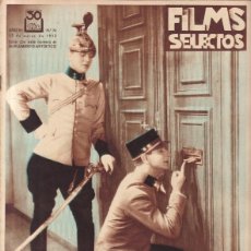 Cine: FILMS SELECTOS - Nº 74 / MARZO 1932 - GUSTAV FRÖHELICH & DOLLY HAAS / VIRGINIA FÁBREGAS. Lote 380552294