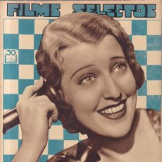 Cine: FILMS SELECTOS - Nº 89 / JUNIO 1932 - JEANETTE MAC DONALD - C.PORTADA: FIFÍ DORSAY. Lote 380560044