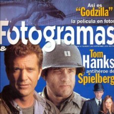 Cine: REVISTA FOTOGRAMAS NUM. 1859, SEPTIEMBRE 1998. TOM HANKS, MEL GIBSON, ETC.. Lote 385108914