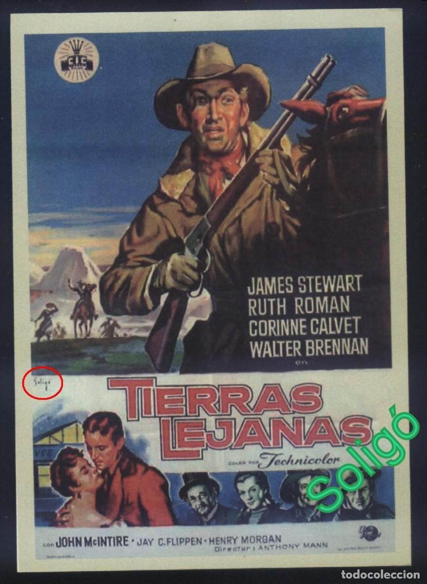 Kino: Q-01761- TIERRAS LEJANAS (The Far Country) (SOLIG&Oacute;) COPIA CARTEL FORMATO FOLLETO MANO James Stewart