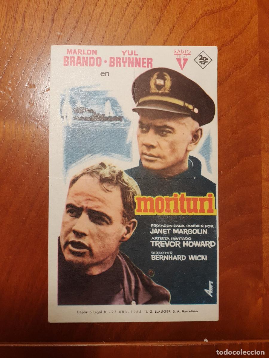 Cine: MORITURI - PROGRAMA DE MANO FOLLETO CARTEL - Foto 1