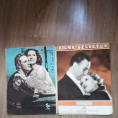 Cine: LOTE 2 FILM SELECTOS 1933. Lote 395100934