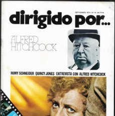 Cine: DIRIGIDO POR Nº 16 SEPTIEMBRE DE 1974 ESTUDIÓ ALFRED HITCHCOCK. ROMY SCHNEIDER/QUINCY JONES