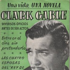 Cine: CINE - UNA VIDA, UNA NOVELA -CLARK GABLE - HISTORIA Y CARICATURA DE MUNTAÑOLA - PRECIO 2 PTS. Lote 395533564