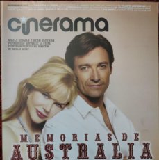 Cine: CINERAMA REVISTA Nº 167 (12-2008) AUSTRALIA. MEMORIAS DE AUTRALIA (HUGH JACKMAN-NICOLE KIDMAN)). Lote 396205729