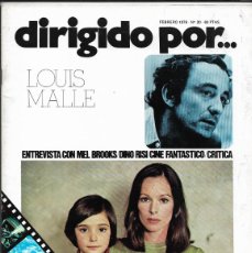 Cine: DIRIGIDO POR Nº 30 FEBRERO 1976 ESTUDIÓ LOUIS MALLE/ENTREVISTA MEL BROOKS/DINO RISI/CINE FANTÁSTICO. Lote 400966279