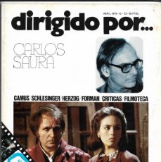 Cine: DIRIGIDO POR Nº 32 ABRIL DE 1974 ESTUDIO CARLOS SAURA/CAMUS/SCHLESINGER/HERZOG. Lote 400973964