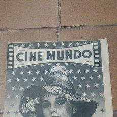Cine: CINE MUNDO 1962 YVETTE MIMIEUX Nº 516 CAROLE WELLS HOPE LANGE LUCILLE BALL. Lote 401321084