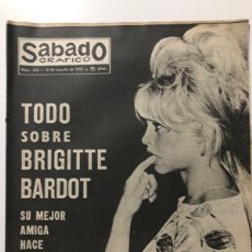 Cine: REVISTA SABADO GRÁFICO 1963 BRIGITTE BARDOT ELVIS PRESLEY FABIOLA. Lote 402115689